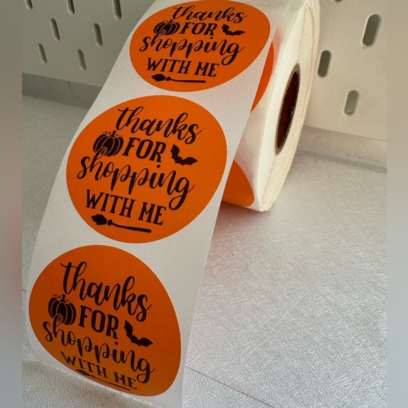 Thank You for Shopping with me Sticker halloween fall thank you sticker - Picture 9 of 9